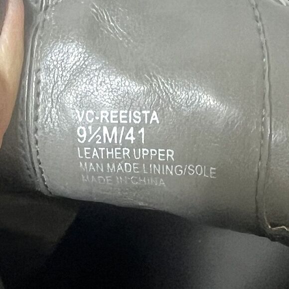 Vince Camuto Women's 9.5 M D'Orsay Booties Ankle Casual High Heel Gray Suede Zip - Picture 10 of 11